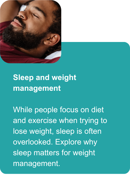 Sleep and weight management