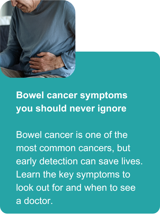 Bowel cancer symptoms you should never ignore