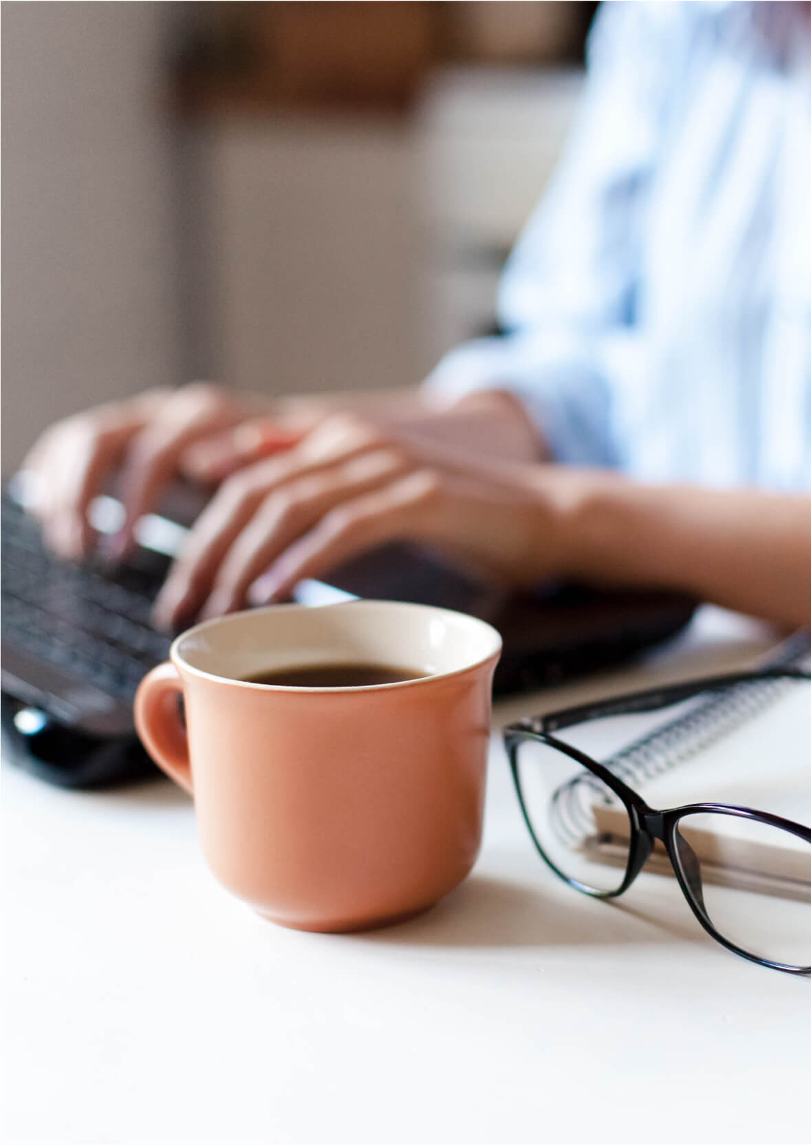 Coffee on the desk