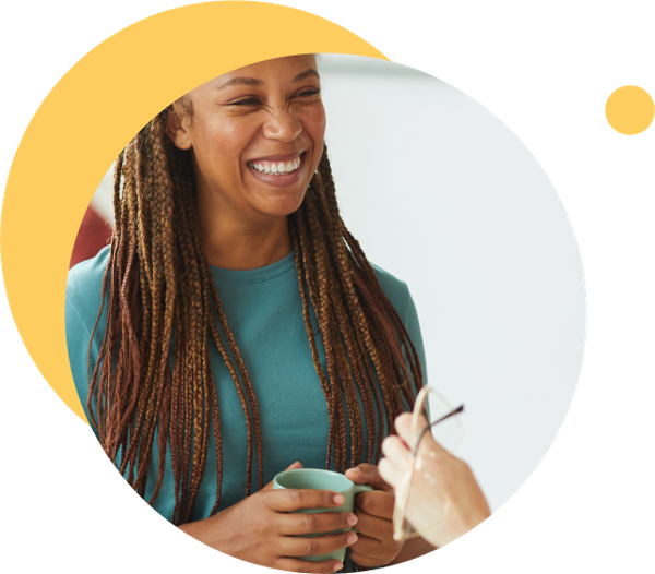 lady smiling with mug-1