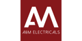 A & M Electrical logi in white and maroon