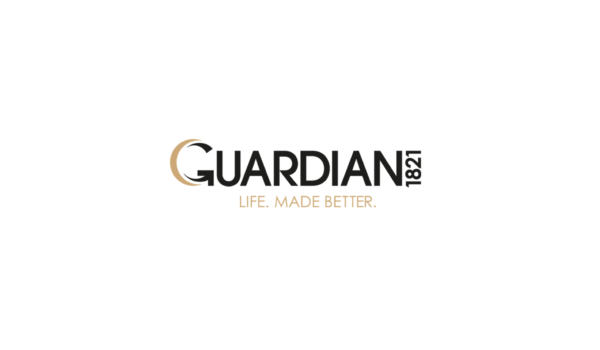 Image shows Guardian Health logo in black and beige against a white background