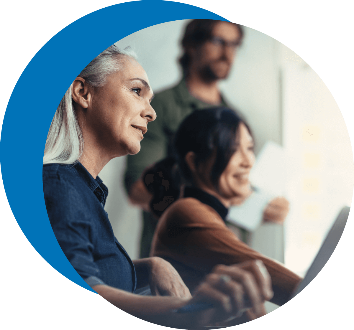 professional people receiving mental health training