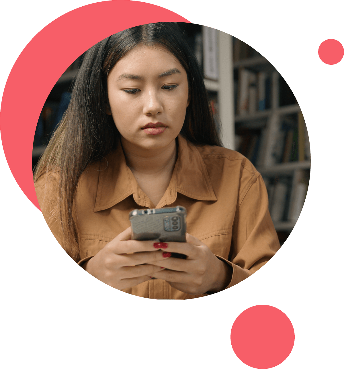 young woman contacting the whistleblowing service
